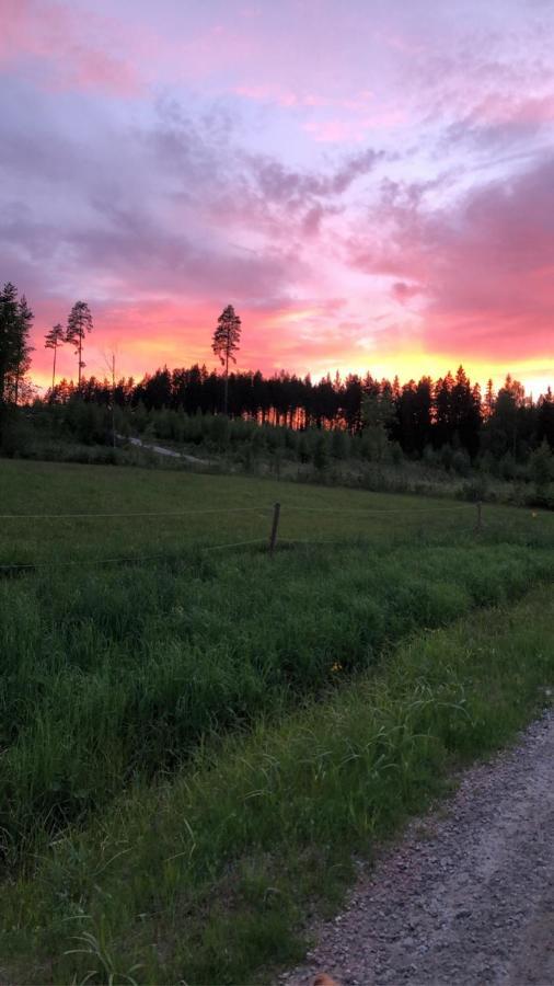 Mysig Timmerstuga Med Braskamin Naera Hovfjaellet Torsby Bagian luar foto